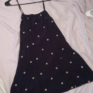 American Eagle. Black with sunflowers  Spaghetti straped dress  shirt. Small.